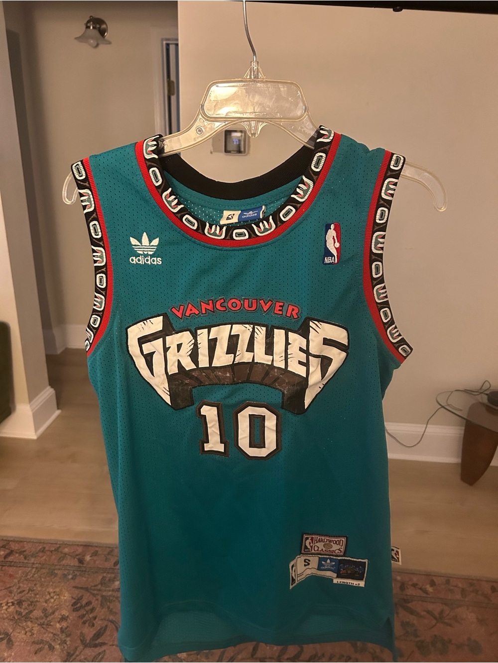 adidas Teal Memphis Grizzlies Hardwood Classics Jersey Patch
